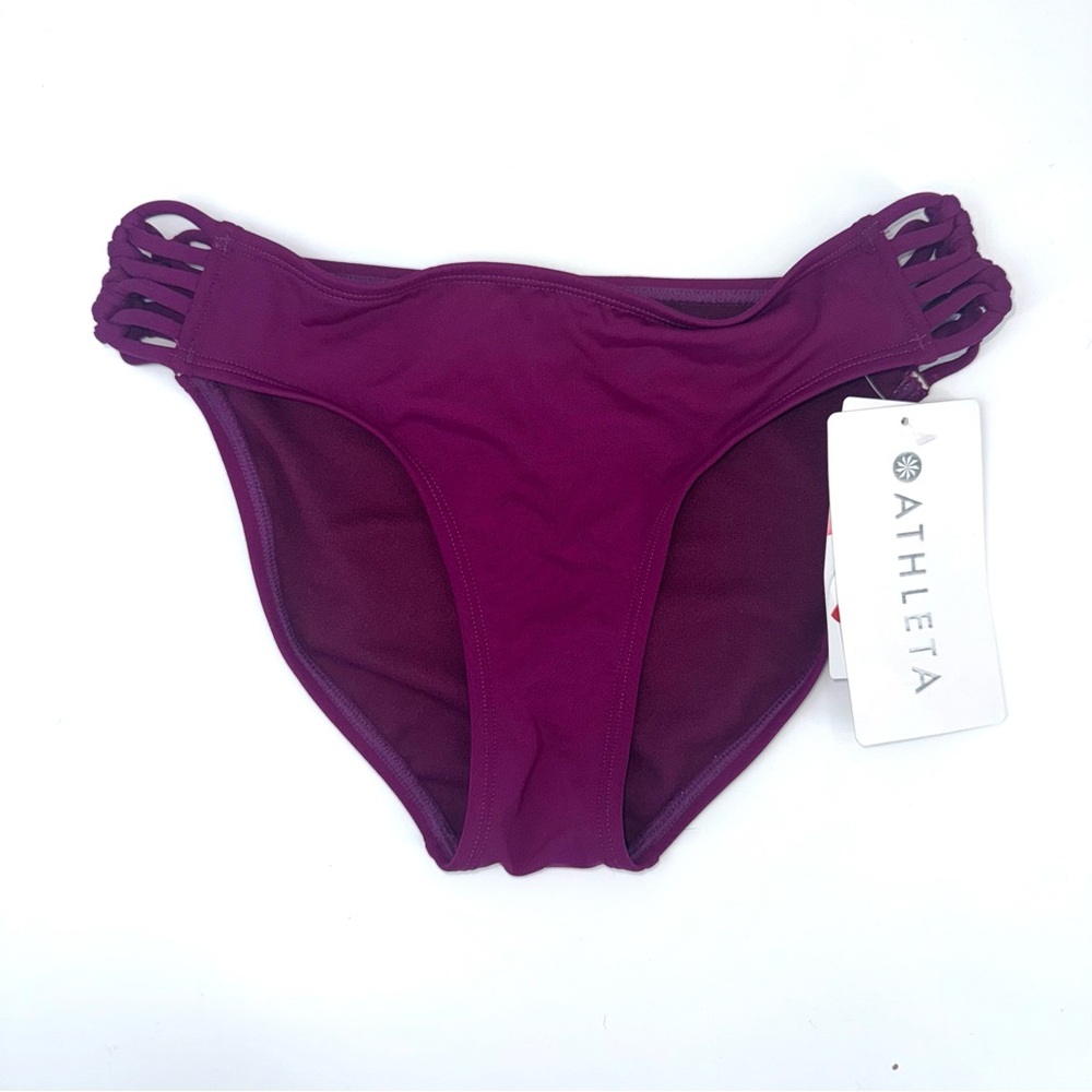 Athleta Women's Swim Bottom in Plum Purple, XXS